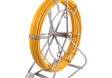 Sonda passacavo in fibra di vetro rivestita in PP su avvolgitore carrellato Ø 9mm 300 metri