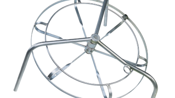 avvolgitore orizzontale in acciaio per sonde diametro 6 mm