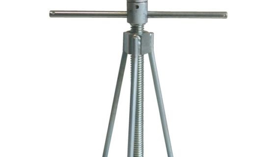 Cavalletto alza bobine meccanico a manovella in acciaio zincato. 1600 kg. MADE IN ITALY