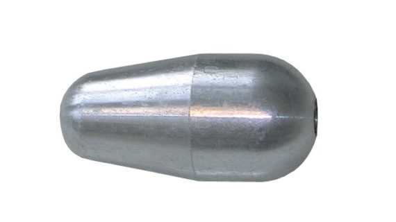 Puntale ogiva in alluminio per sonde in fibra di vetro diametro 9 e 11 mm