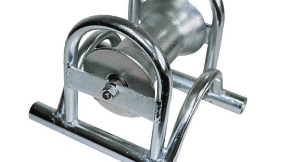 Rullo guida cavo in acciaio zincato RG60