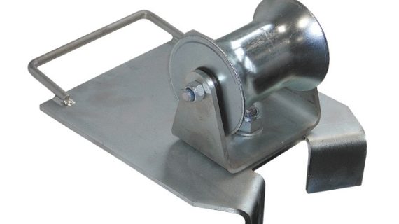 Rullo posa cavo in acciaio zincato girevole - art. RG70