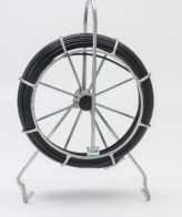 Sonda in fibra di vetro rivestita in PP con avvogitore verticale zincato Ø 4.5mm 30 metri