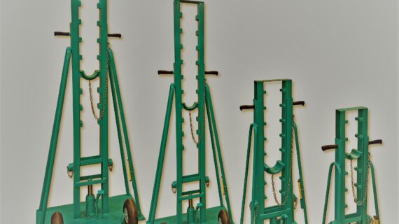 Cavalletto alza bobine idraulico 3000 kg