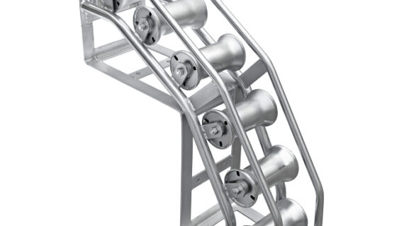 Rulliera posa cavo in acciaio zincato , bordo camerette RG66