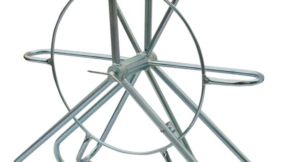 avvolgitore verticale in acciaio per sonde diametro 6 mm